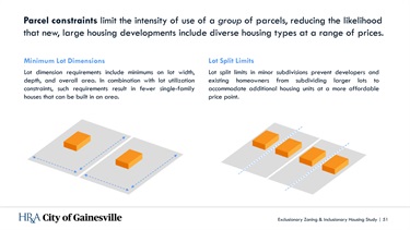 Parcel Constraints