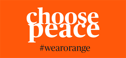 Choose Peace #wearorange