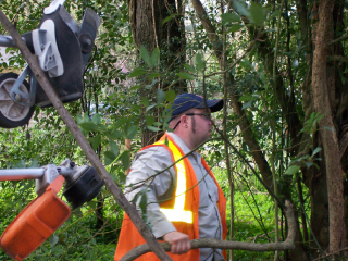 Man in reflective vest