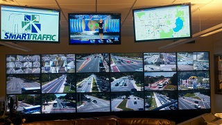 Video Wall of traffic camera feeds