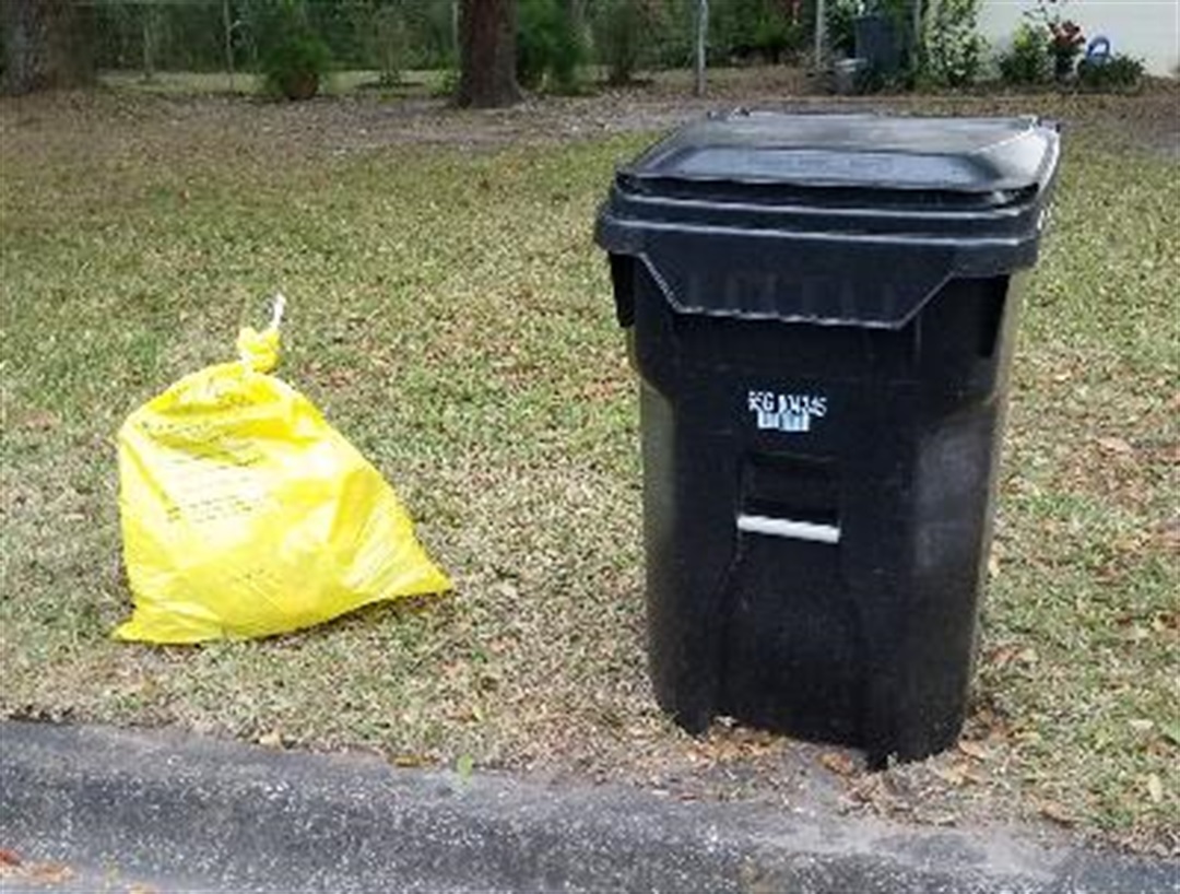 Large Clear Yard Waste Garbage Trash Rubbish Packing Plastic Bag