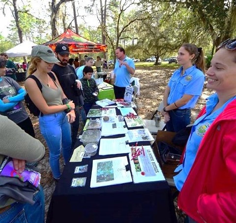 Community tabling at the Great Invader Raider Rally